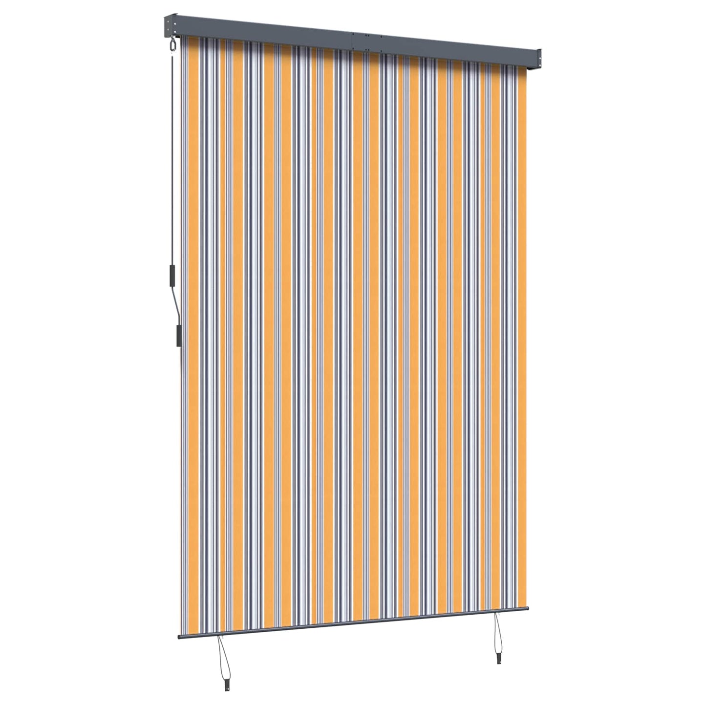 Roller Blind Yellow and Blue 180 x 250 cm Fabric and Aluminum