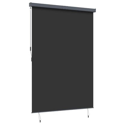 Roller Blind Anthracite 180 x 250 cm Fabric and Aluminum