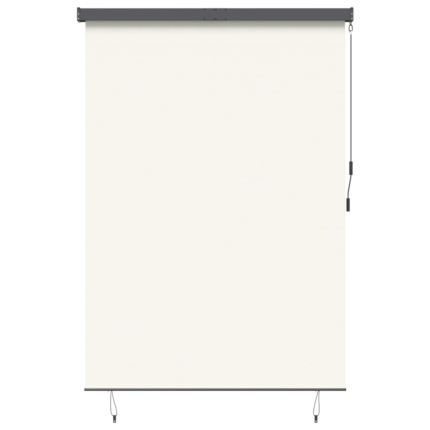 Roller Blind Cream 180 x 250 cm Fabric and Aluminum