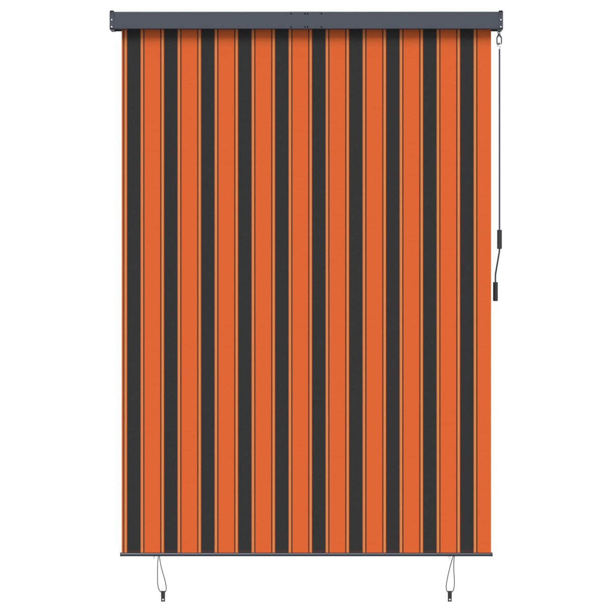 Roller Blind Orange and Brown 180 x 250 cm Fabric and Aluminum