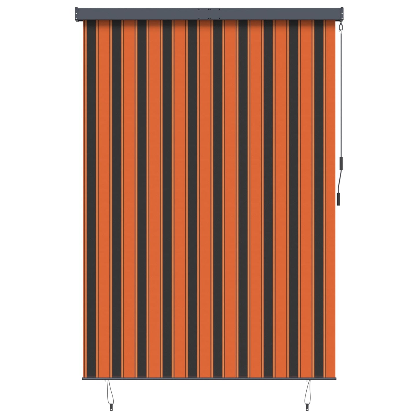 Roller Blind Orange and Brown 180 x 250 cm Fabric and Aluminum