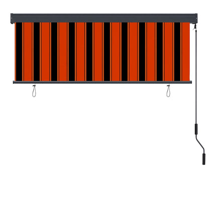 Roller Blind Orange and Brown 180 x 250 cm Fabric and Aluminum