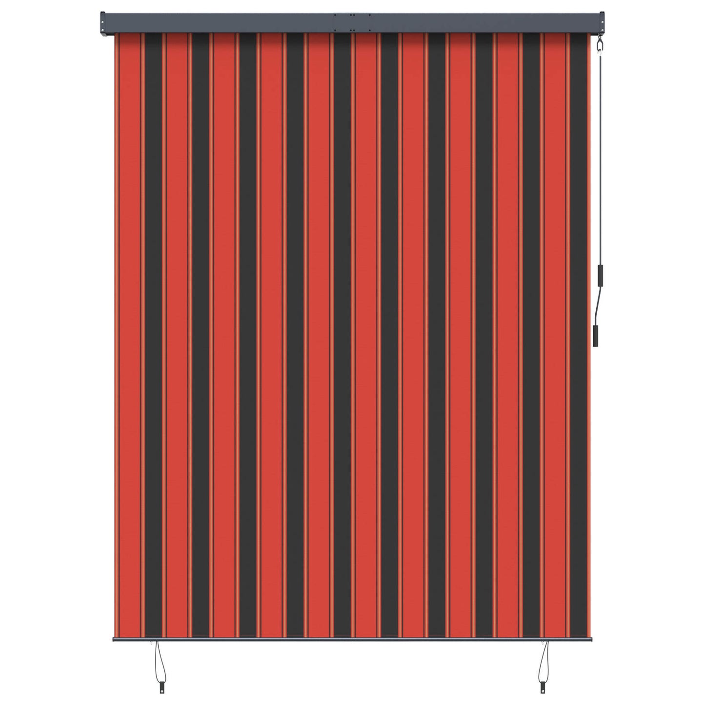 Roller Blind Orange and Brown 200 x 250 cm Fabric and Aluminum