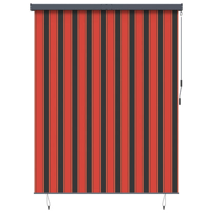 Roller Blind Orange and Brown 200 x 250 cm Fabric and Aluminum
