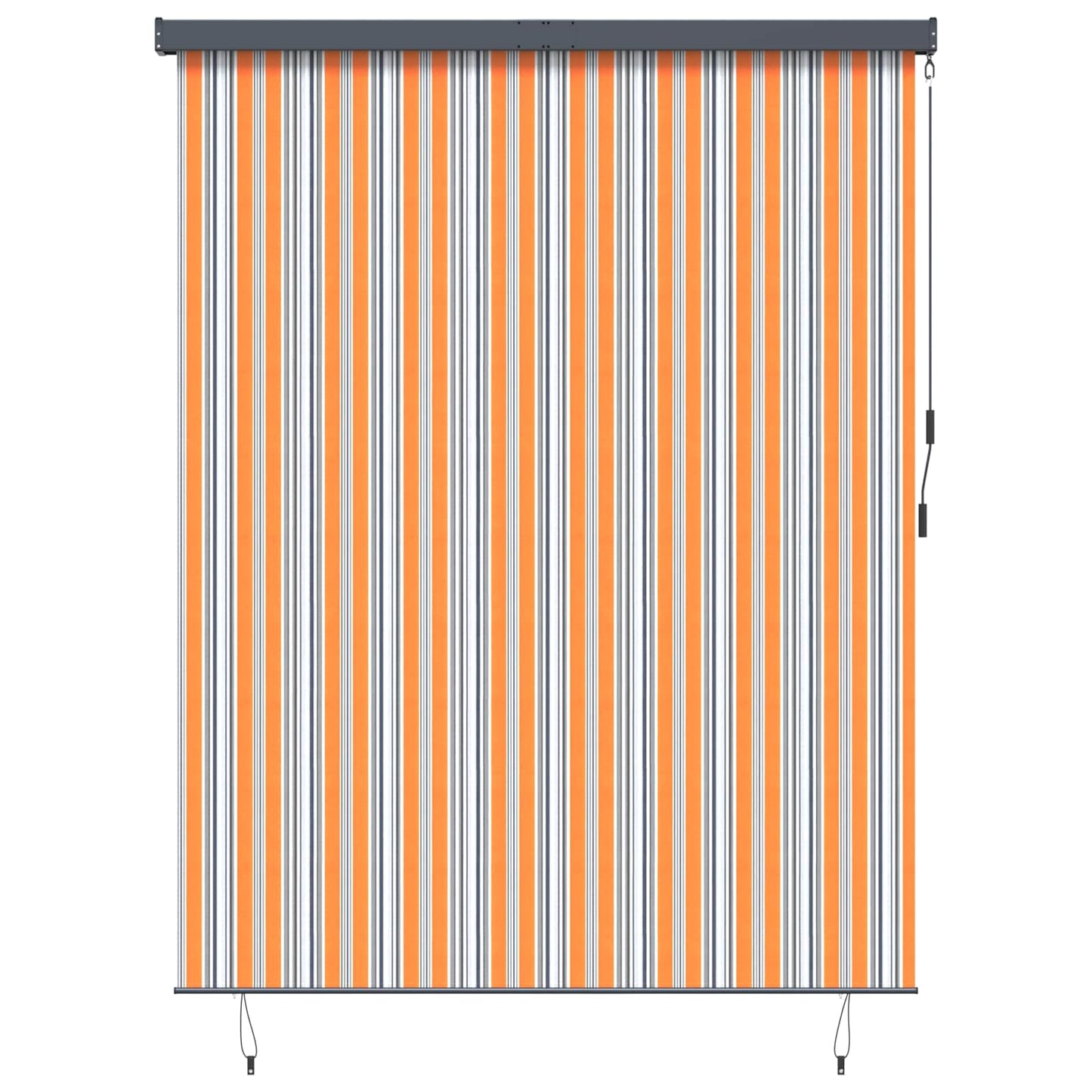 Roller Blind Yellow and Blue 200 x 250 cm Fabric and Aluminum