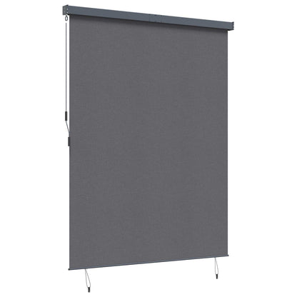 Roller Blind Anthracite 200 x 250 cm Fabric and Aluminum