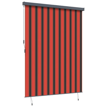 Roller Blind Orange and Brown 200 x 250 cm Fabric and Aluminum