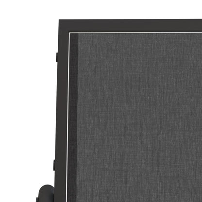 Garden Glider Bench Black 120,5x76x86,5 cm Textilene&Steel