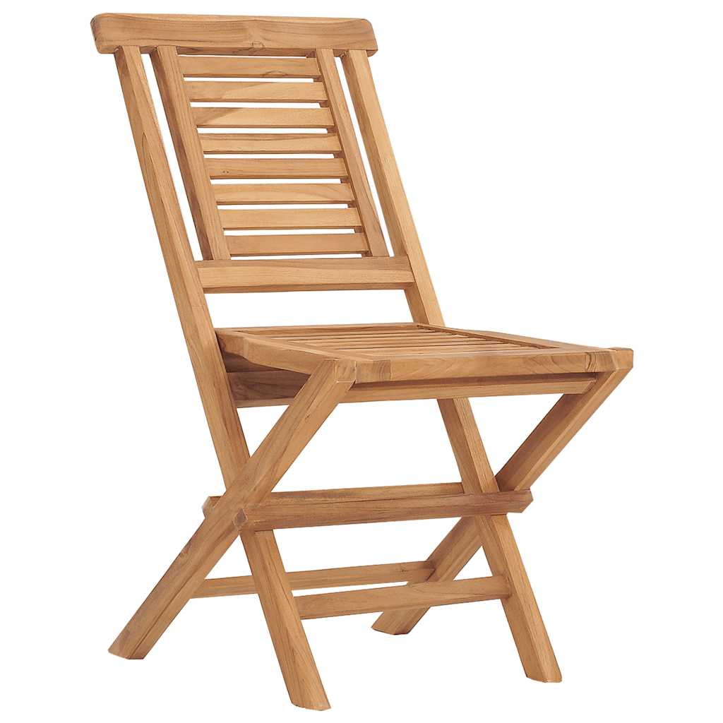 Folding Garden Chair | Set of 2 | Teak | Solid teak wood | Standard