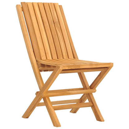 Folding Garden Chair | Set of 2 | Teak | Solid Teak Wood | Medium
