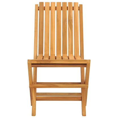 Folding Garden Chair | Set of 2 | Teak | Solid Teak Wood | Medium