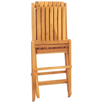 Folding Garden Chair | Set of 2 | Teak | Solid Teak Wood | Medium