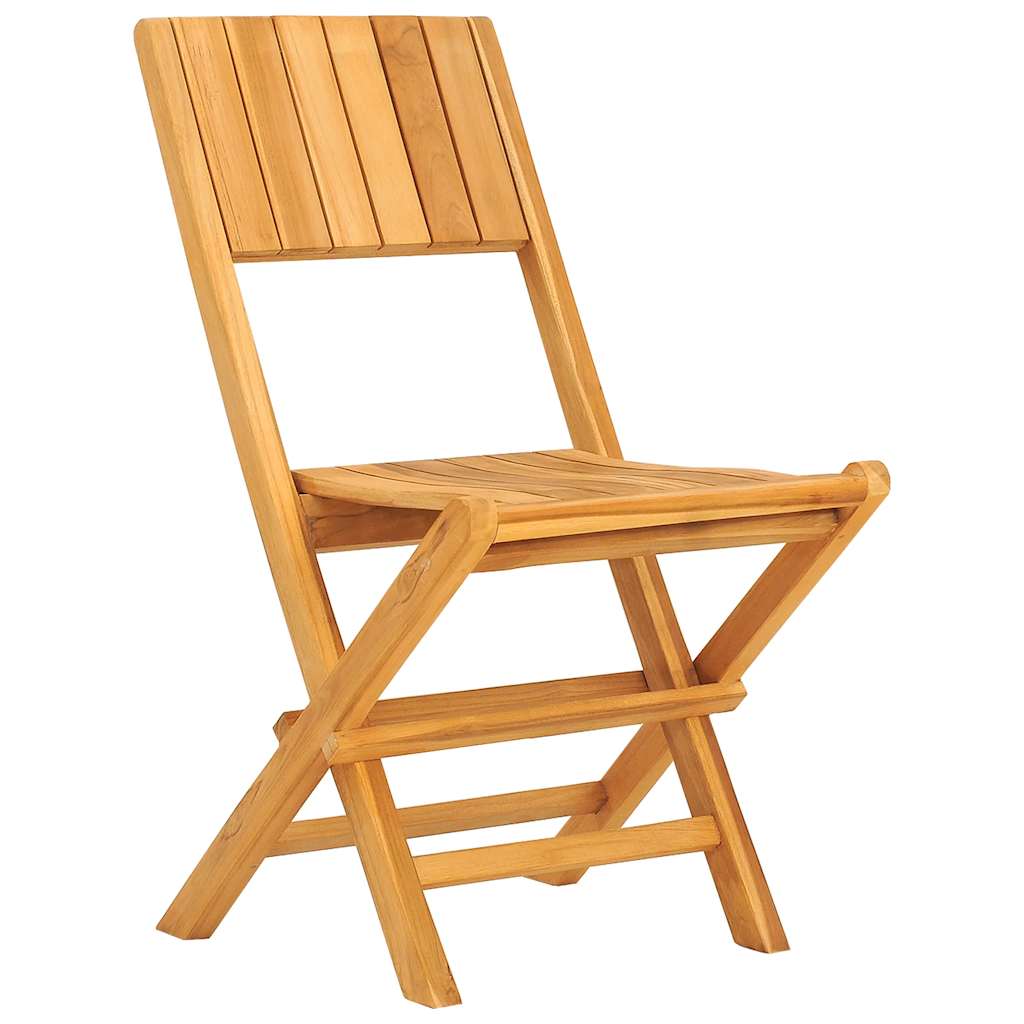Folding Garden Chair | Set of 2 | Teak | Solid Teak Wood | Regular
