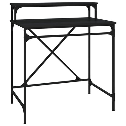 Desk Black 80x50x90 cm Engineered Wood and Iron