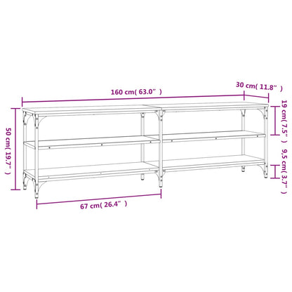 TV Cabinet Sonoma Oak 160x30x50 cm Engineered Wood