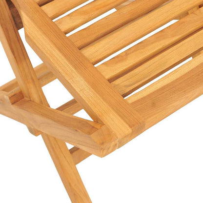 5 Piece Garden Dining Set Solid Wood Teak