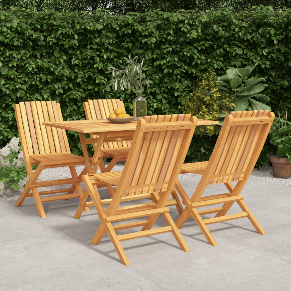 Garden Dining Set | Natural Teak | Solid Teak Wood | Medium |  Foldable