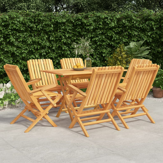 Garden Dining Set | Natural Teak | Solid Teak Wood | Medium | Foldable