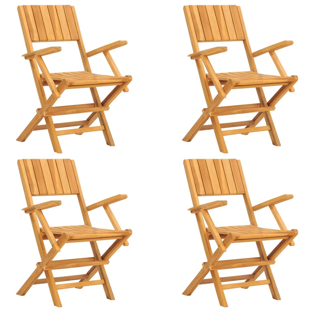 Garden Dining Set | Natural Teak | Solid Teak Wood | Foldable
