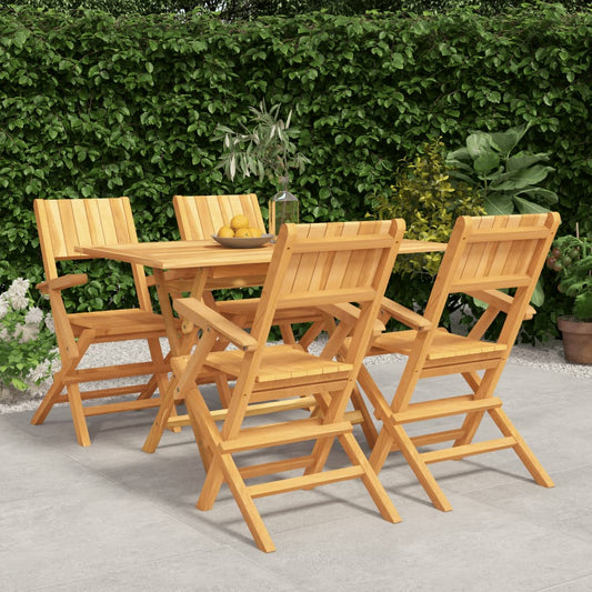 Garden Dining Set | Natural Teak | Solid Teak Wood | Foldable
