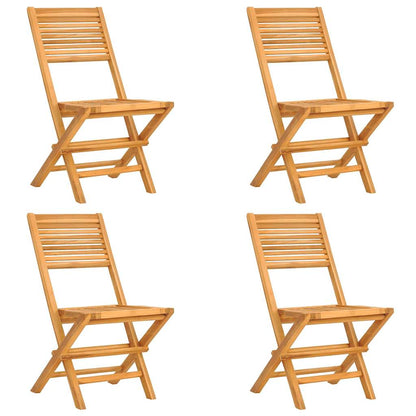 5 Piece Garden Dining Set Solid Wood Teak