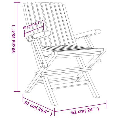 Garden Dining Set | Natural Teak | Solid Teak Wood | Regular | Foldable
