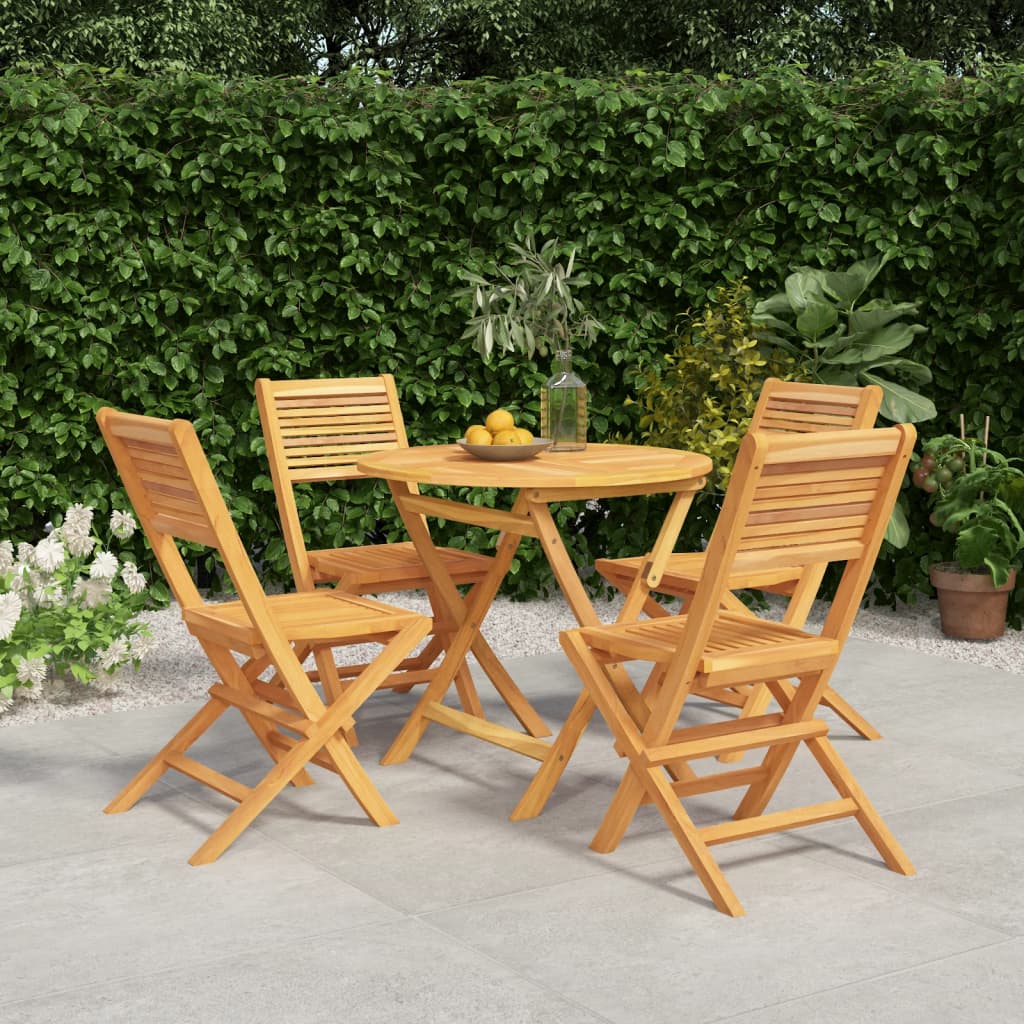 Garden Dining Set | Natural Teak | Teak wood | Medium |  Foldable