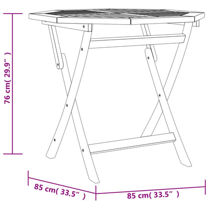 Garden Dining Set | Natural Wood | Solid teak wood | Medium | Foldable