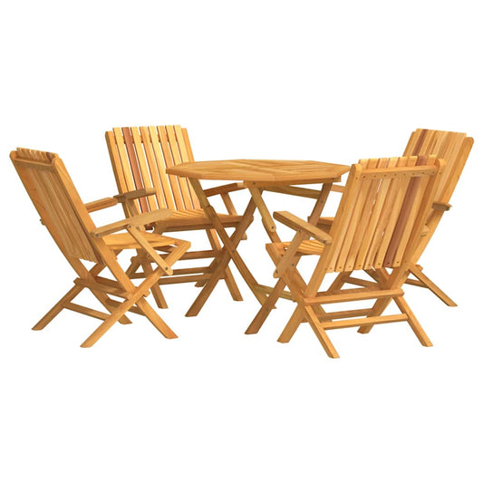 Garden Dining Set | Natural wooden colour | Solid teak wood | Medium