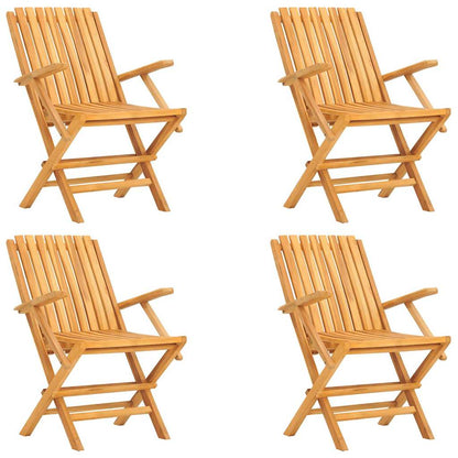 5 Piece Garden Dining Set Solid Wood Teak