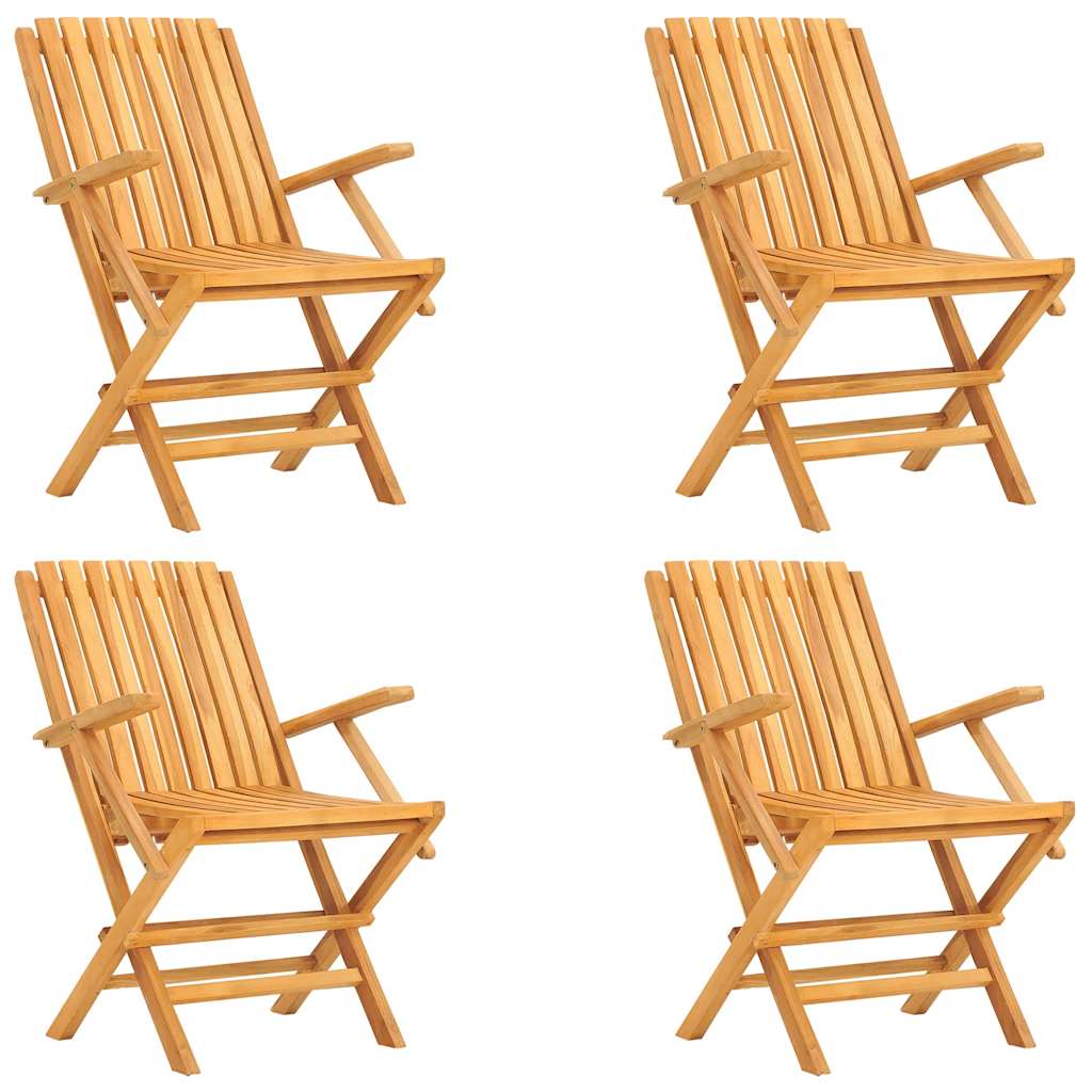 Garden Dining Set | Natural wooden colour | Solid teak wood | Medium