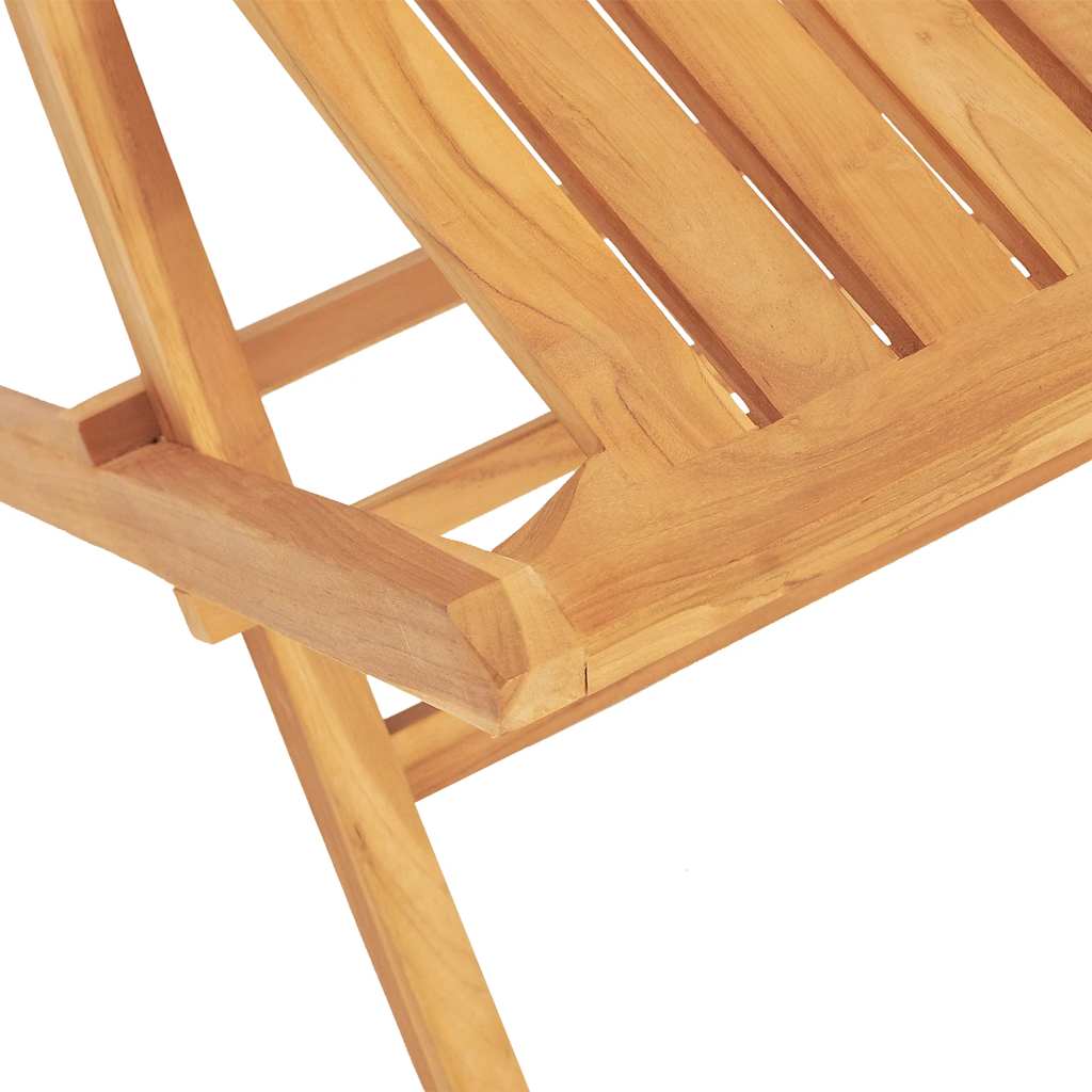 5 Piece Garden Dining Set Solid Wood Teak