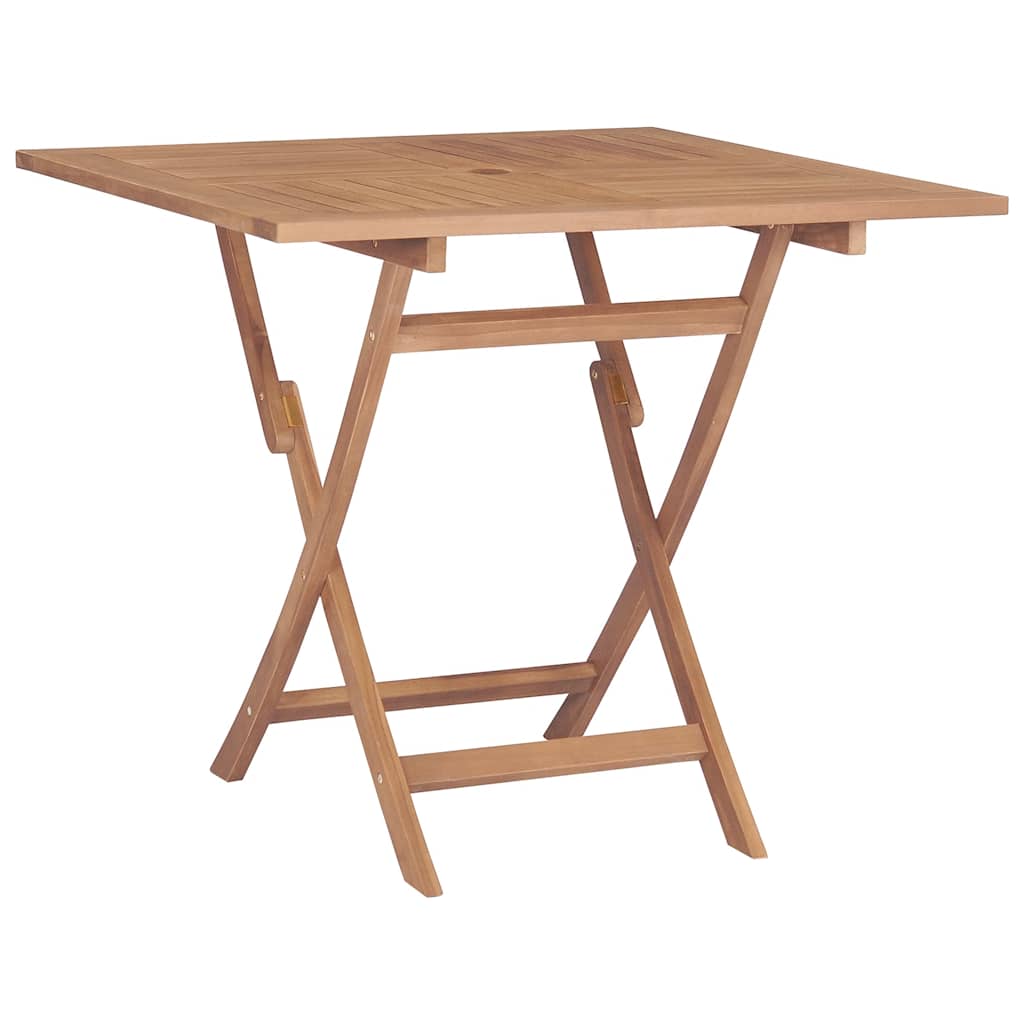 5 Piece Garden Dining Set Solid Wood Teak