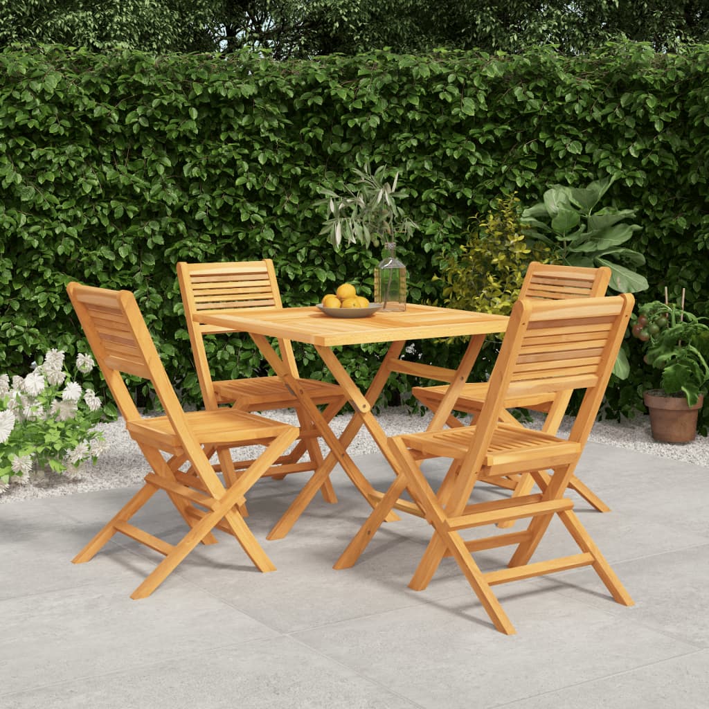 Garden Dining Set | Natural Teak | Solid Teak Wood | Medium |  Foldable