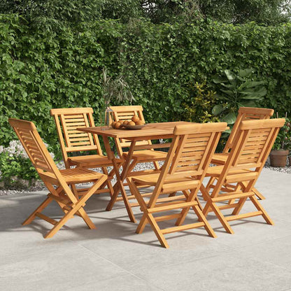 Folding Garden Chair | Set of 6 | Teak wood | Solid teak wood | Standard