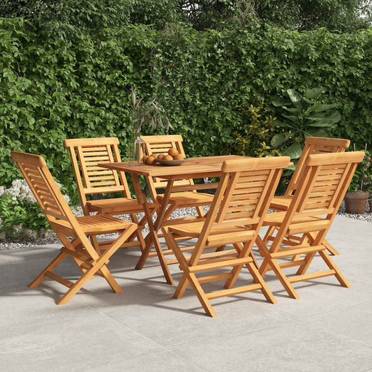 Folding Garden Chair | Set of 6 | Teak wood | Solid teak wood | Standard