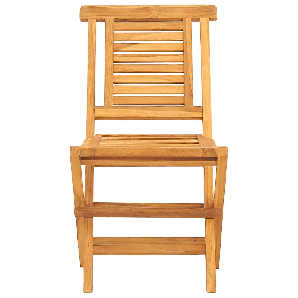 Folding Garden Chair | Set of 8 | Teak | Solid teak wood | Medium
