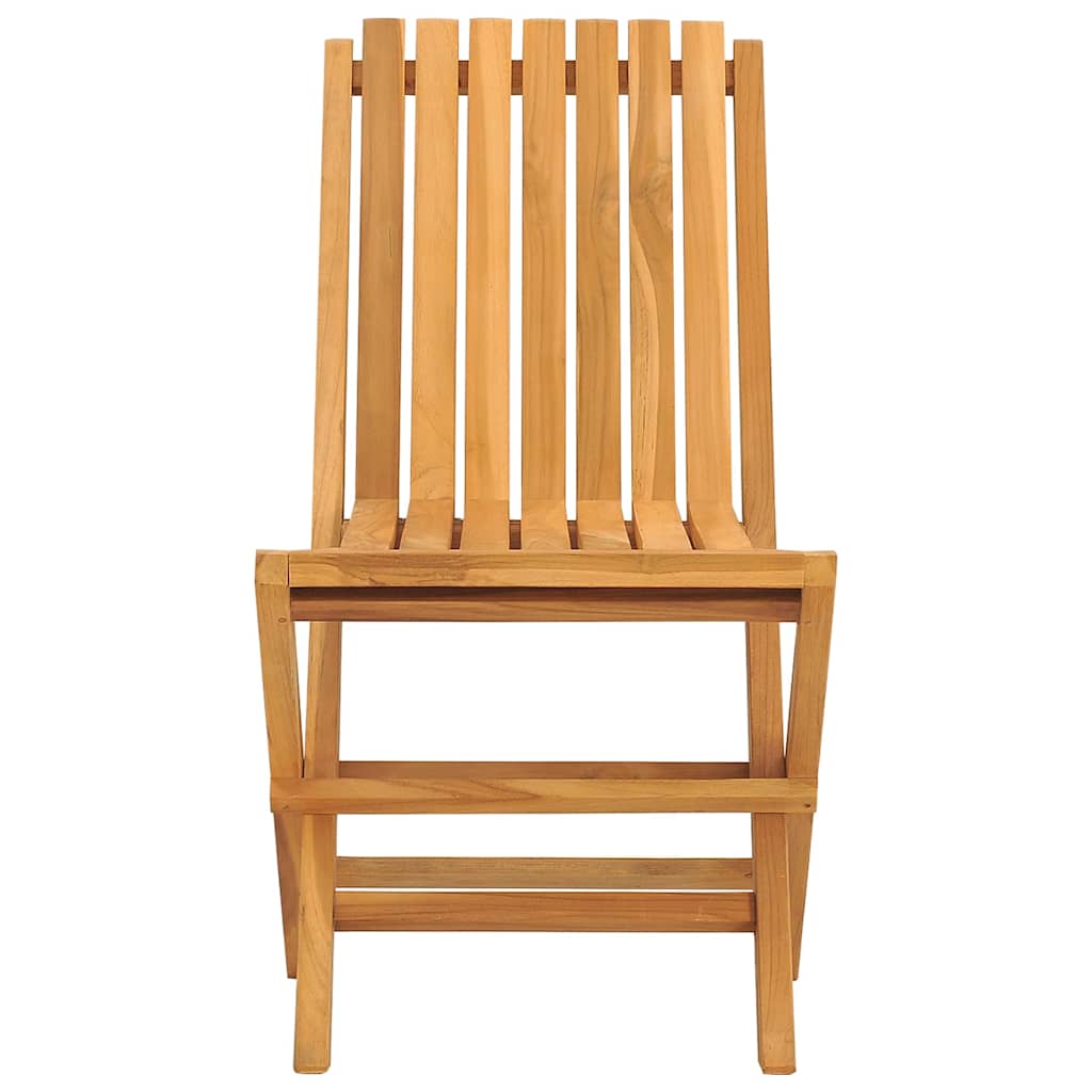 Folding Garden Chair | Set of 6 | Teak | Solid Teak Wood | Medium