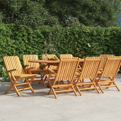 Folding Chairs 8 pcs 61x67x90 cm Solid Wood Teak