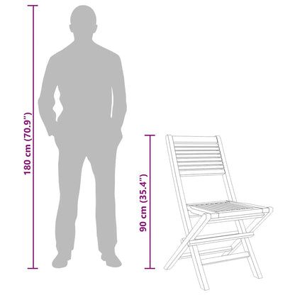 Folding Garden Chair | Set of 6 | Teak