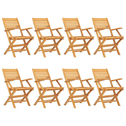 Folding Chairs 8 pcs 55x62x90 cm Solid Wood Teak