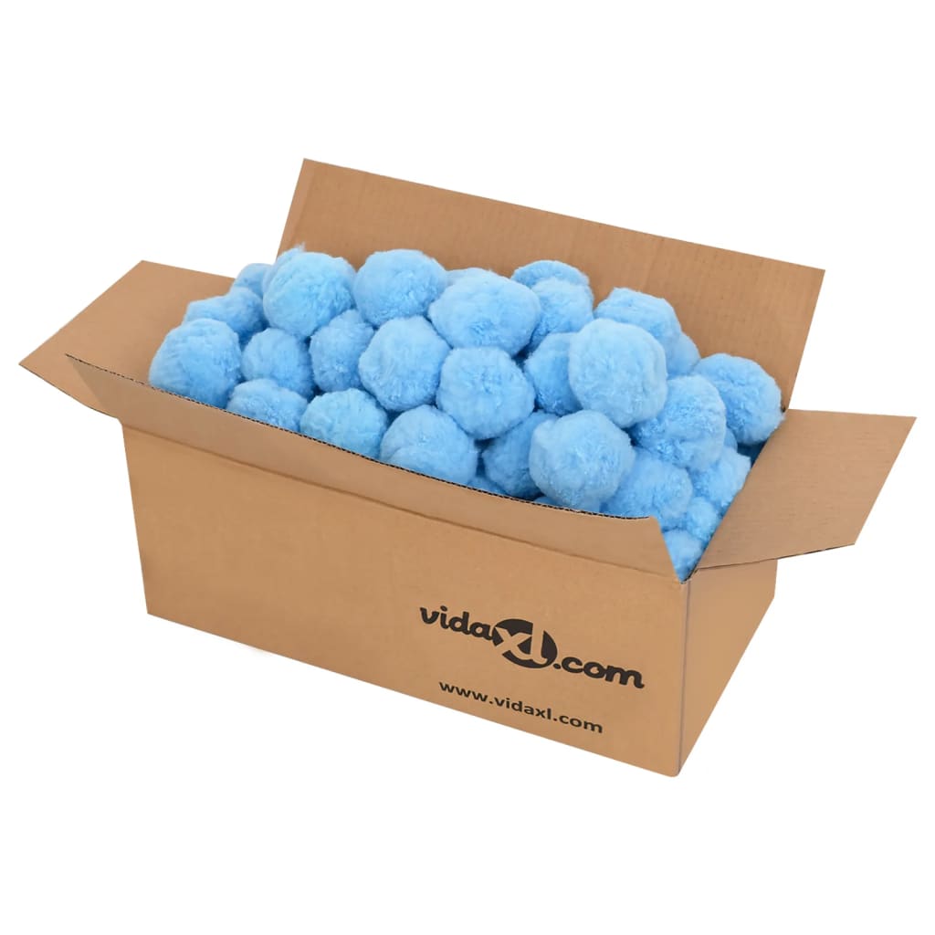 Anti Bacteria Pool Filter Balls Blue 2100 g Polyethylene