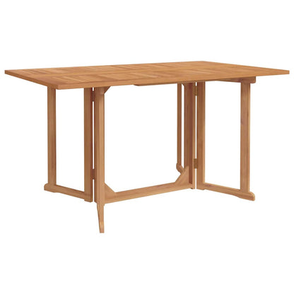Garden Dining Set 7 pcs Brown Solid Teak Wood