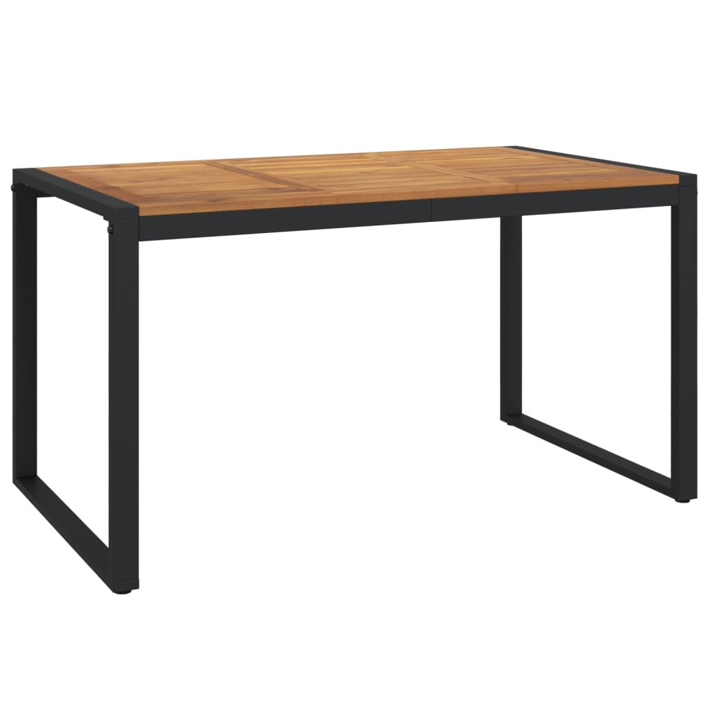 Garden Dining Set | Natural Wood and Black