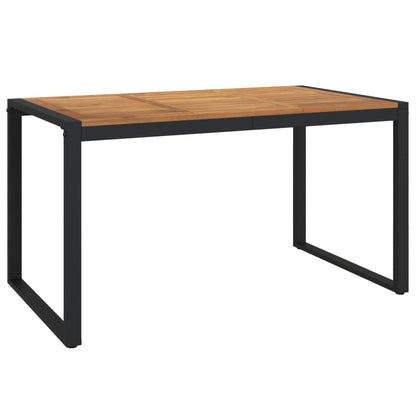 Garden Dining Set | Natural Wood and Black