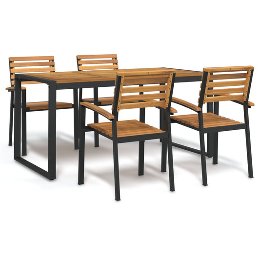Garden Dining Set | Brown and Black