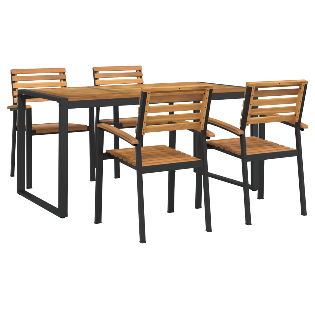 Garden Dining Set | Brown and Black