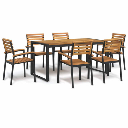 Garden Dining Set | Natural wood | Acacia wood | Large | Seats Many