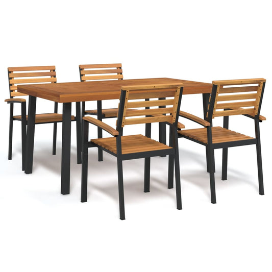 Garden Dining Set | Natural Acacia Wood