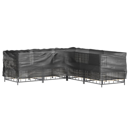 L-Shaped Garden Furniture Covers 2 pcs 16 Eyelets 285x285x70 cm